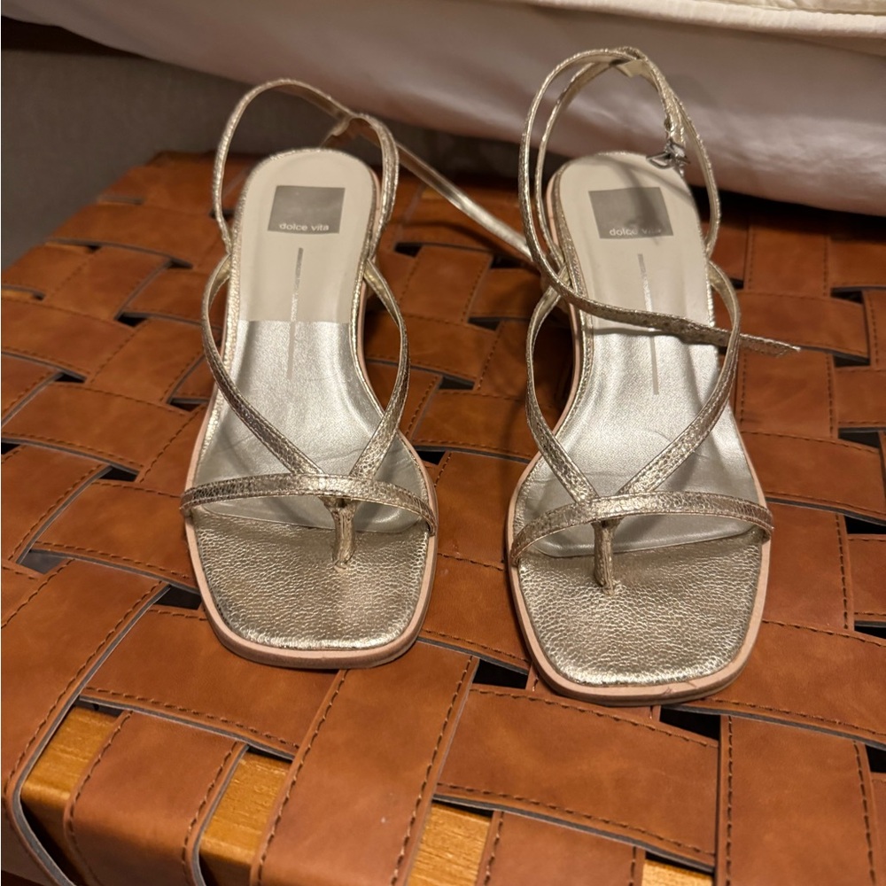 Dolce Vita Metallic Gold Sandals